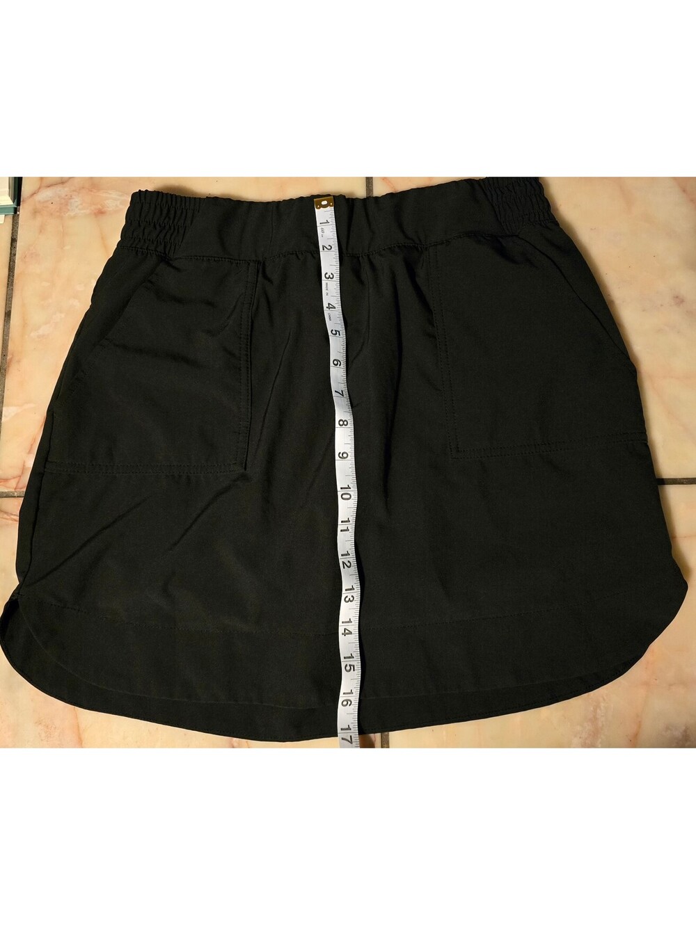 Apana Black Active Athletic Skort with Pockets – Size Medium